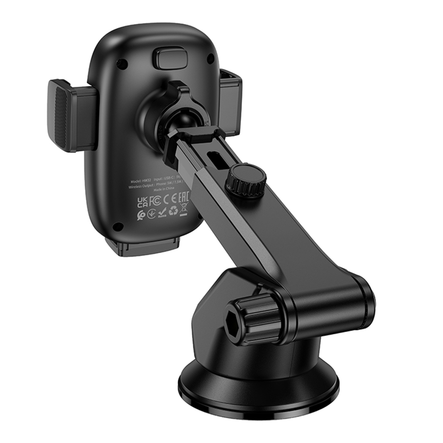 Автотримач Hoco HW32 4.5-7.0 inch Wireless 15W - Зображення 5
