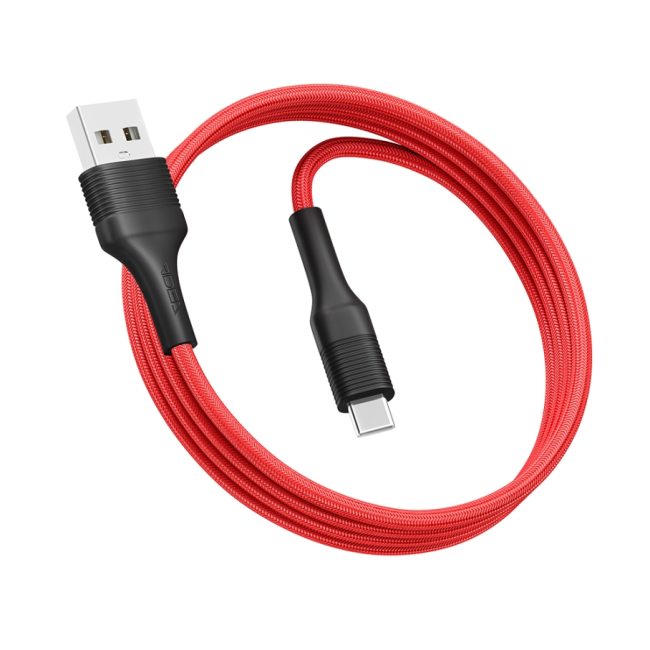 Кабель USB Ridea RC-ST74 StablePro Type-C 3A Червоно-Чорний