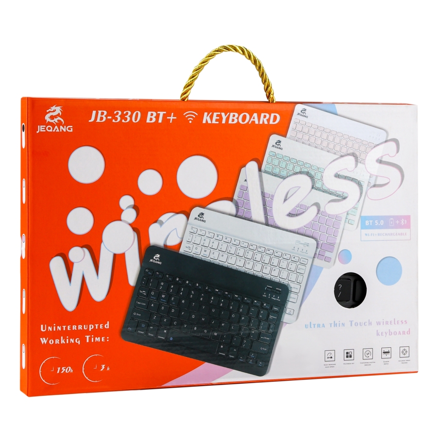 Клавіатура бездротова JEQANG JB-332 (JB-330) bluetooth backlight - Зображення 2