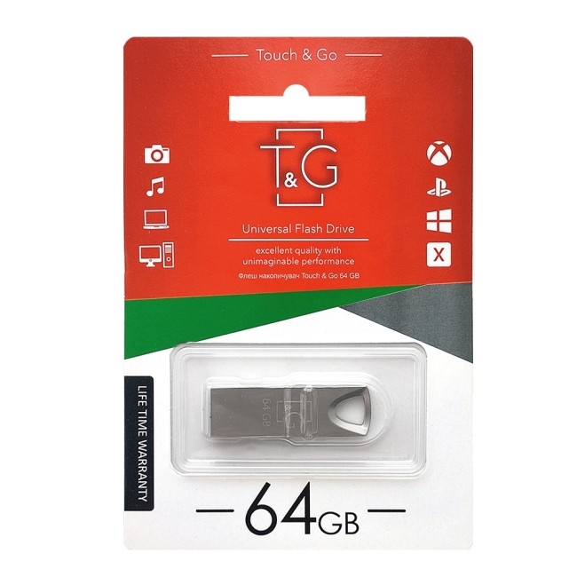 USB флеш-накопичувач T&G 64gb Metal 117