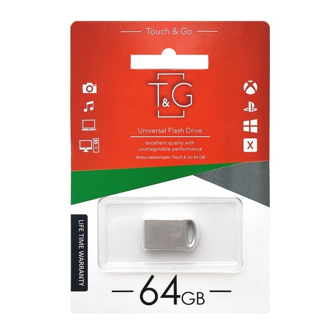USB флеш-накопичувач T&G 64gb Metal 105