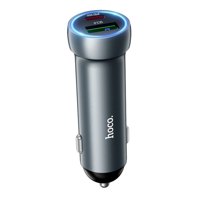 Автомобільний Зарядний Пристрій Hoco Z54A 1USB-A QC18W/1USB-C PD30W Total 48W