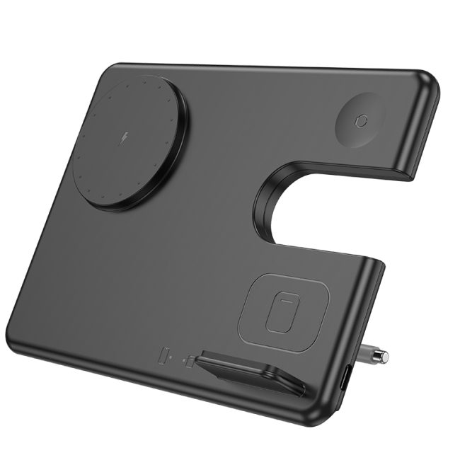 Бездротовий Зарядний Пристрій Hoco CQ1 3-in-1 15W (for iWatch) Чорний