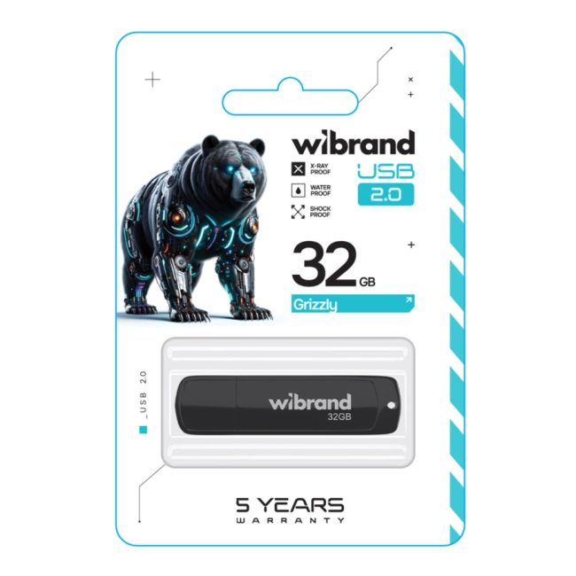 USB флеш-накопичувач Wibrand 32gb Grizzly