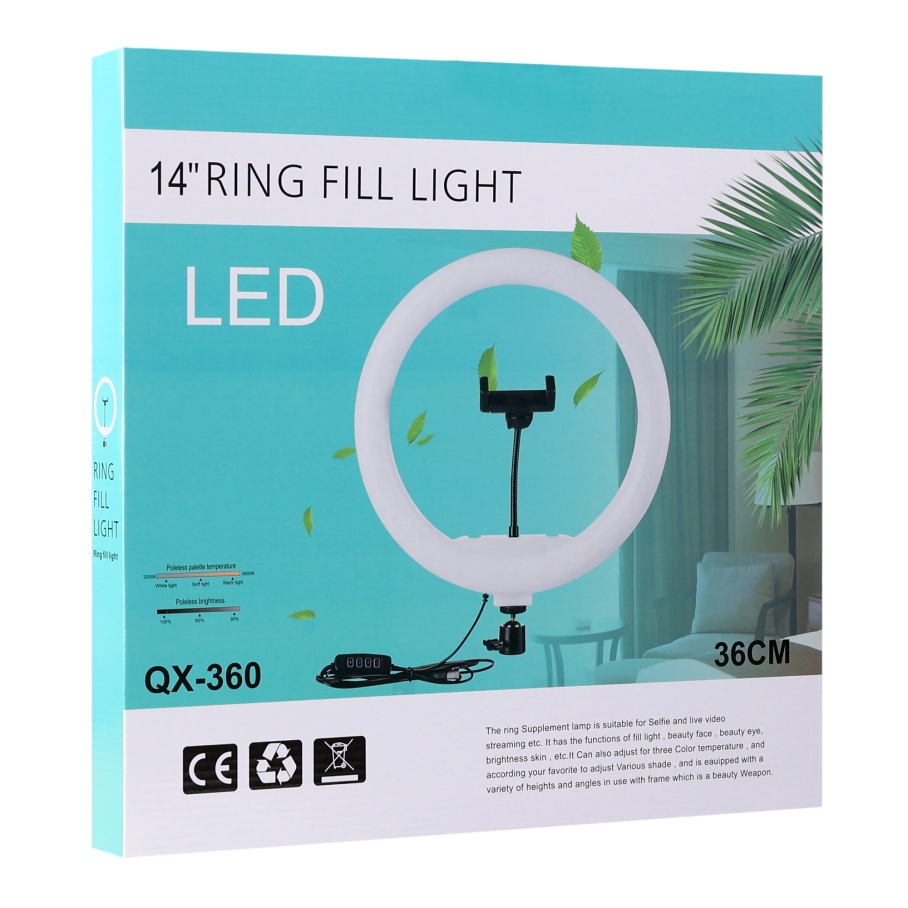 Лампа Fill Light 36cm 14" (QX-360) - Зображення 2