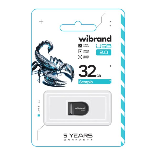 USB флеш-накопичувач Wibrand 32gb Scorpio