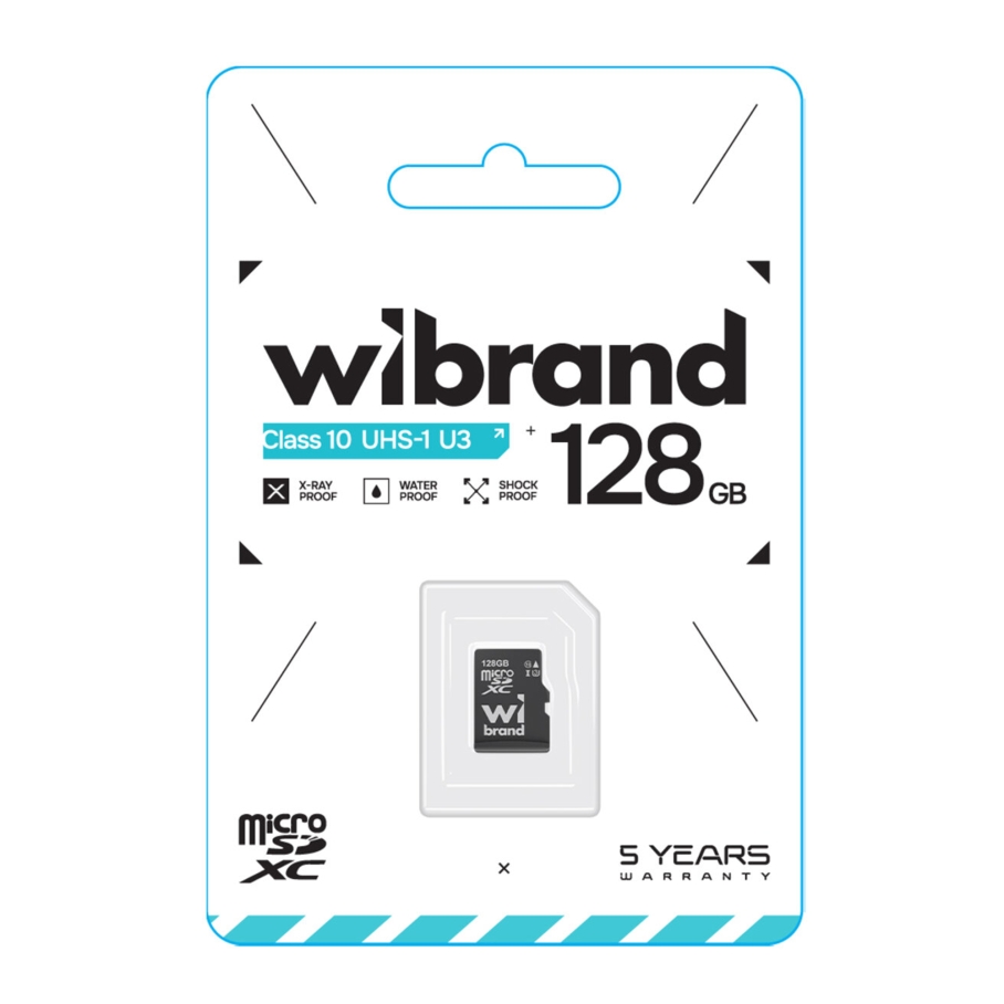 Карта Пам'яті Wibrand MicroSDHC 128gb UHS-1 U3 10 Class