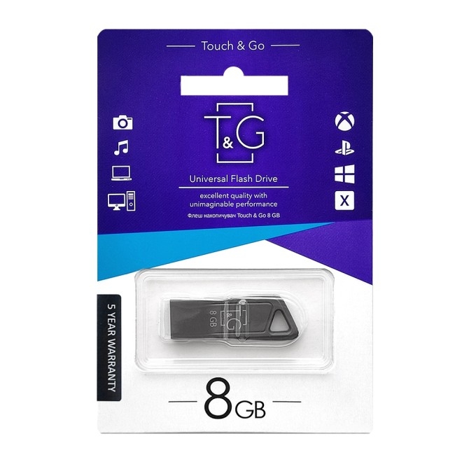 USB флеш-накопичувач T&G 8gb Metal 114
