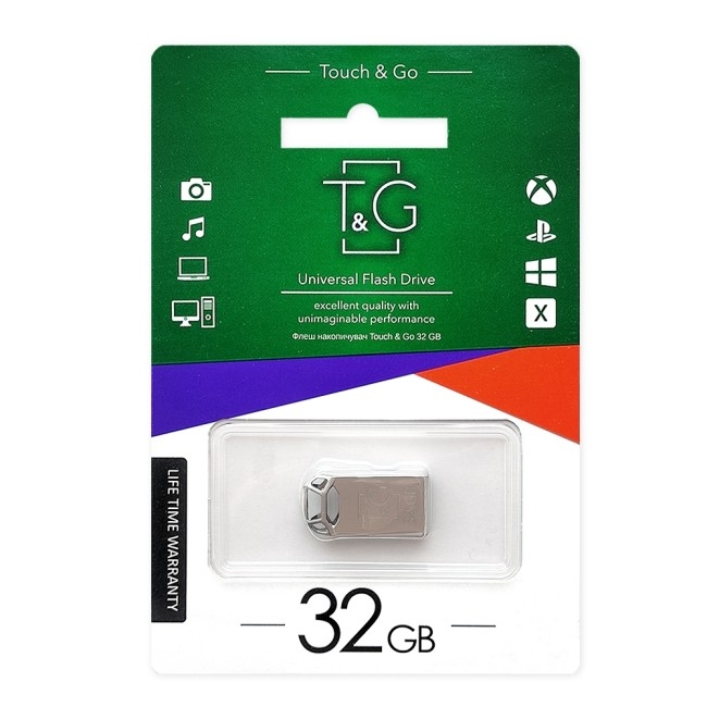 USB флеш-накопичувач T&G 32gb Metal 110