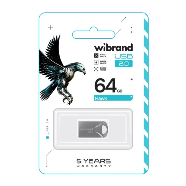 USB флеш-накопичувач Wibrand 64gb Hawk