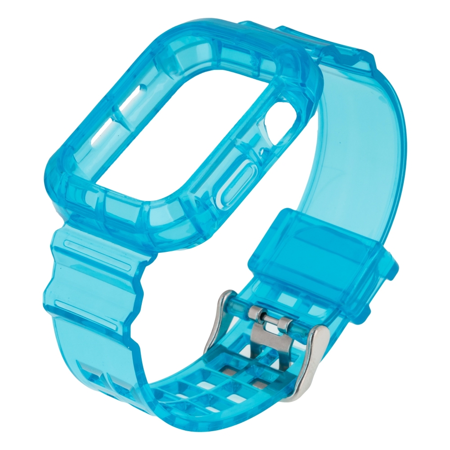 Ремінець для Apple Watch Band Color Transparent + Protect Case 44mm - Зображення 2