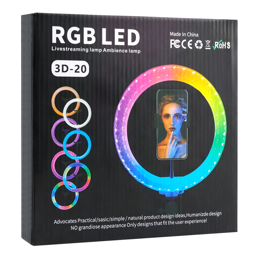 Лампа RGB Crystal 3D-20 20cm - Зображення 2