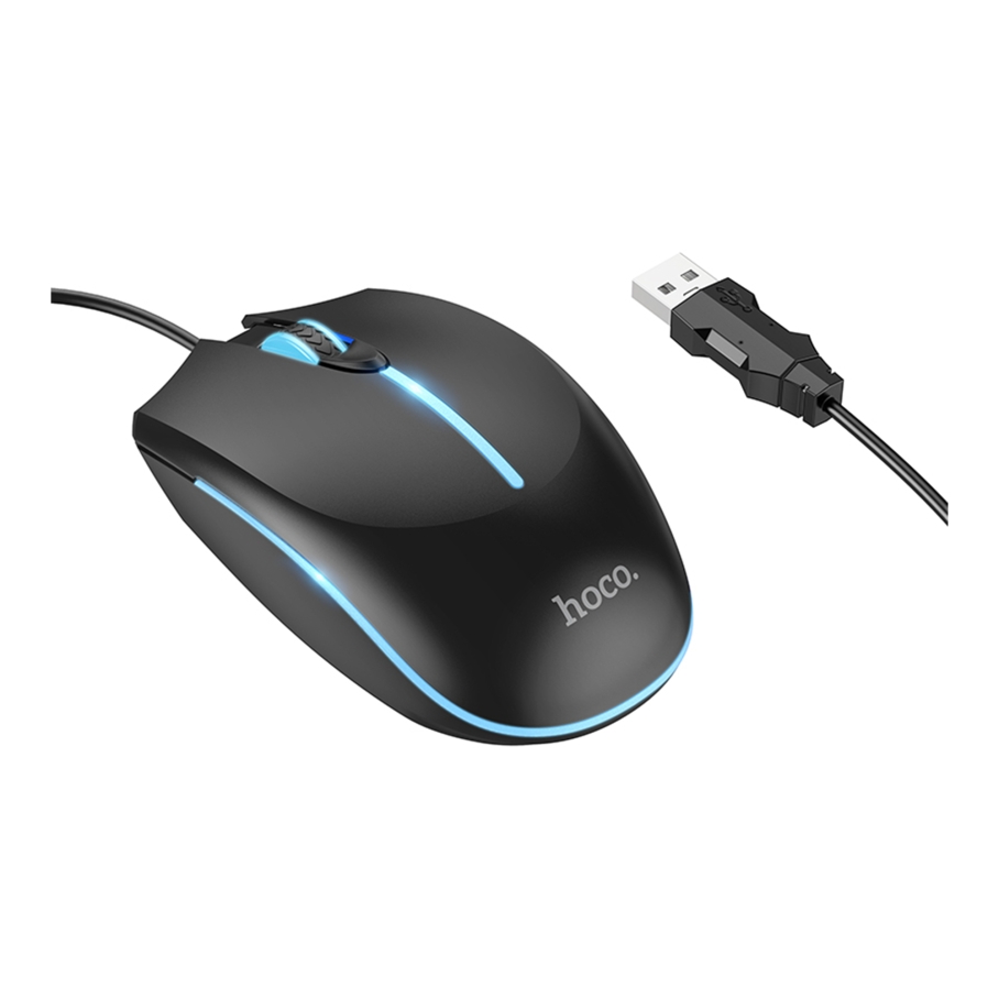 USB Миша Iгрова Hoco GM37 Wonderful gaming luminous Чорний