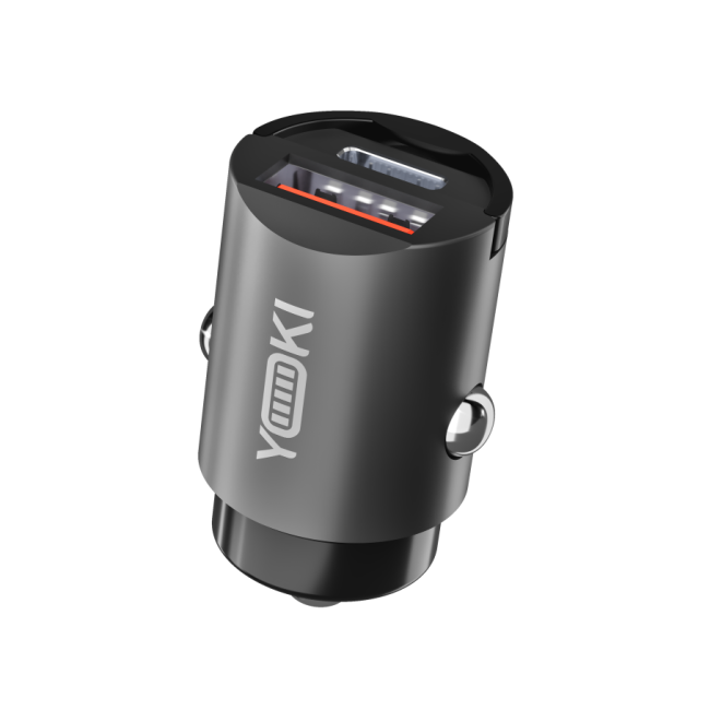 Авто Зарядний Пристрій Yoki YK-ICC30ACT IronMini Type-C + USB PD&QC 30W