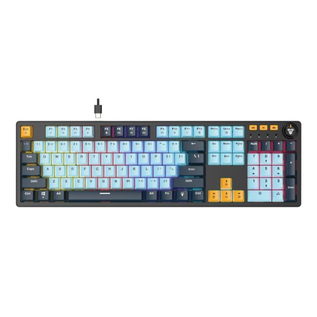Клавіатура Ігрова FANTECH ATOM107S MK893S MIZU Blue Switch