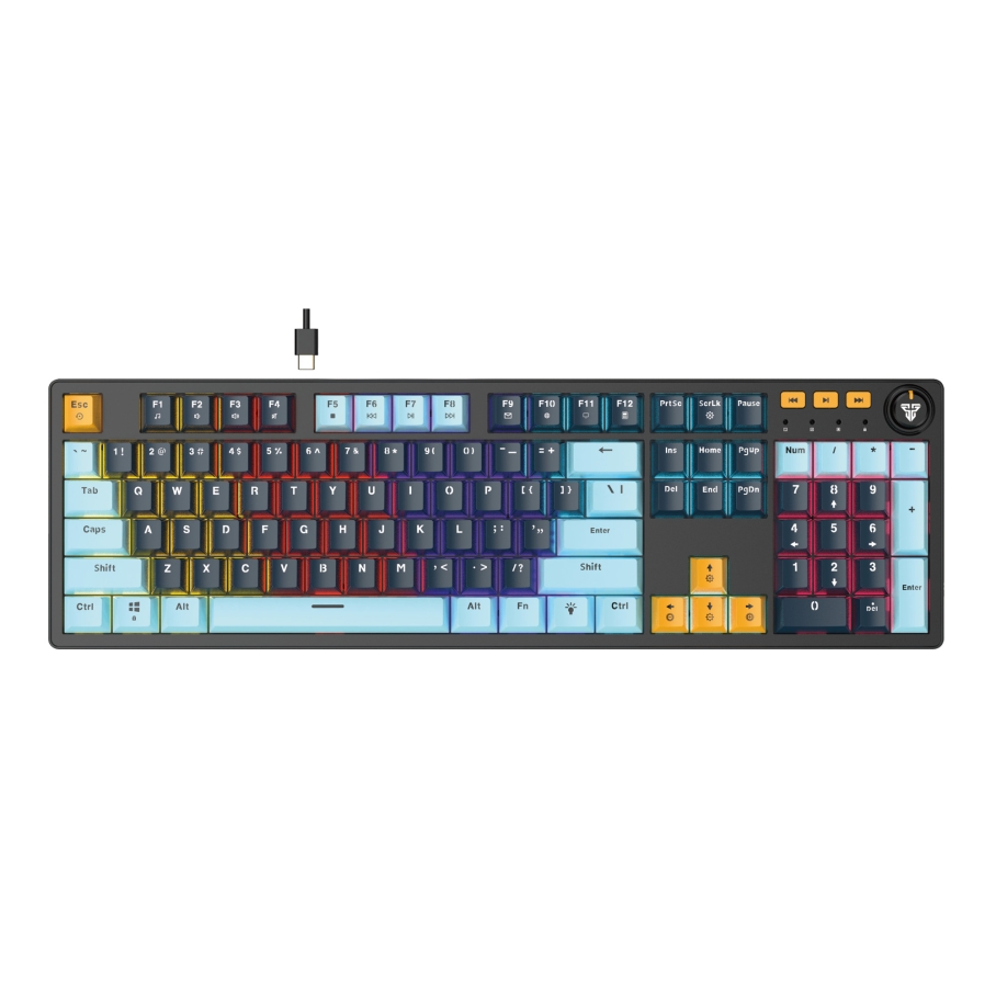 Клавіатура Ігрова FANTECH ATOM107S MK893S MIZU Blue Switch - Зображення 3