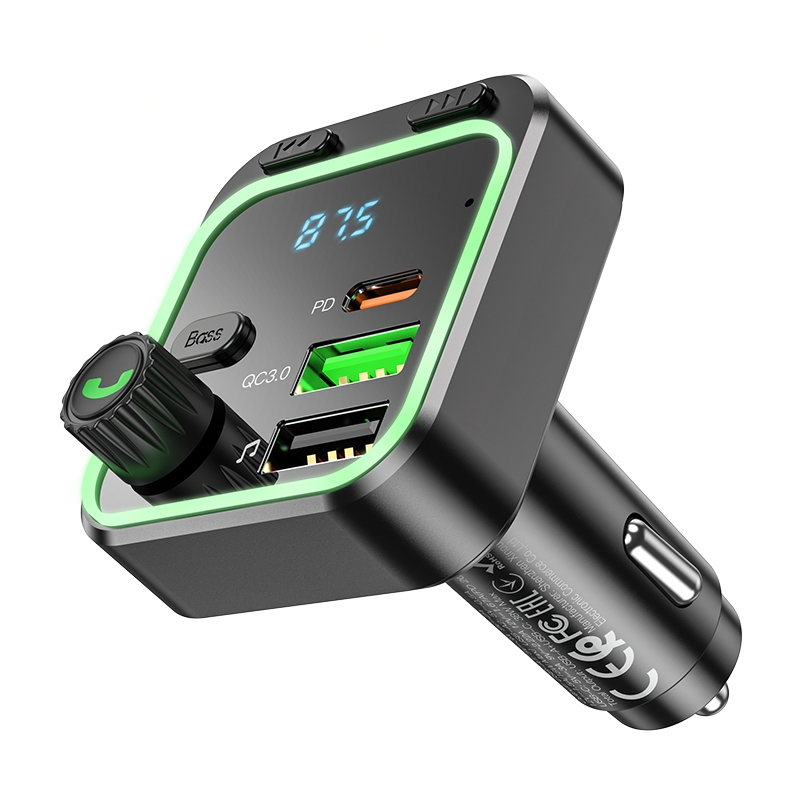 FM-трансмітер Borofone BC53 USB-C PD20W+USB-A QC18W/BT5.0 Total 38W - Зображення 3