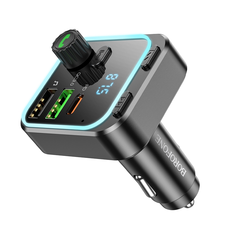 FM-трансмітер Borofone BC53 USB-C PD20W+USB-A QC18W/BT5.0 Total 38W - Зображення 5