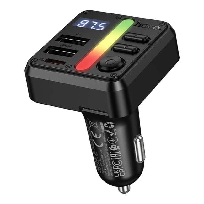 FM-трансмітер Hoco E89 USB-C PD30W+USB 15W/TF/BT5.4 Total 45W
