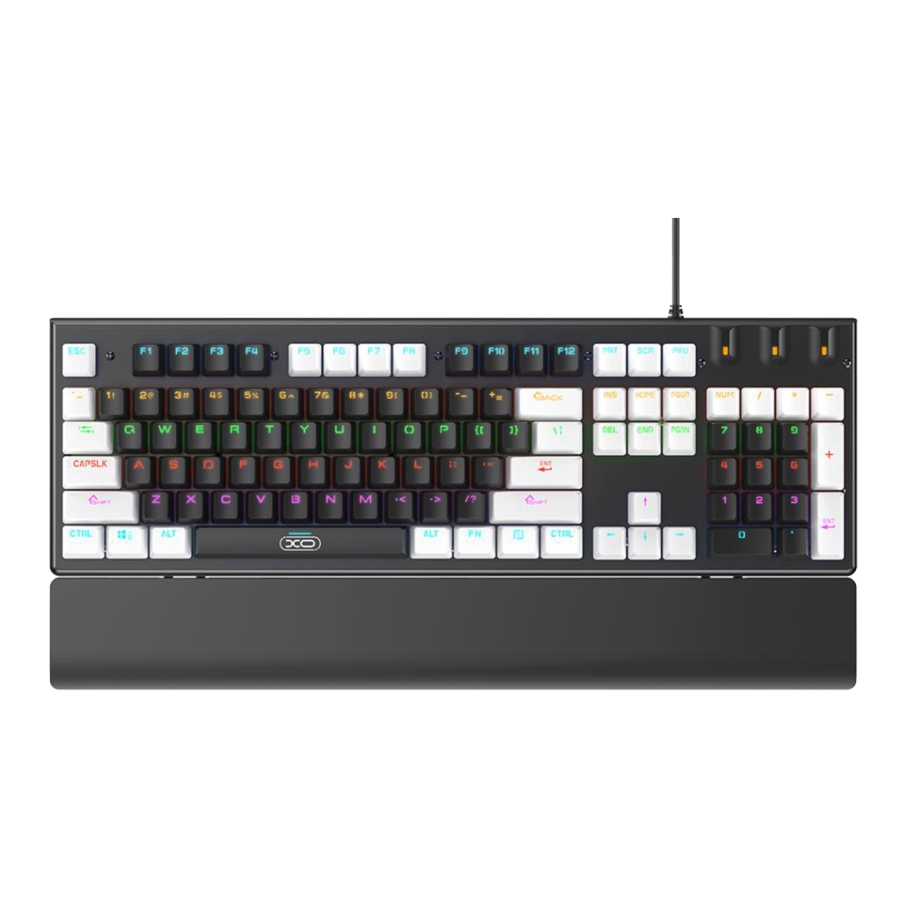 Клавіатура і Миша XO KB-06 mixed color luminous mechanical - Зображення 4