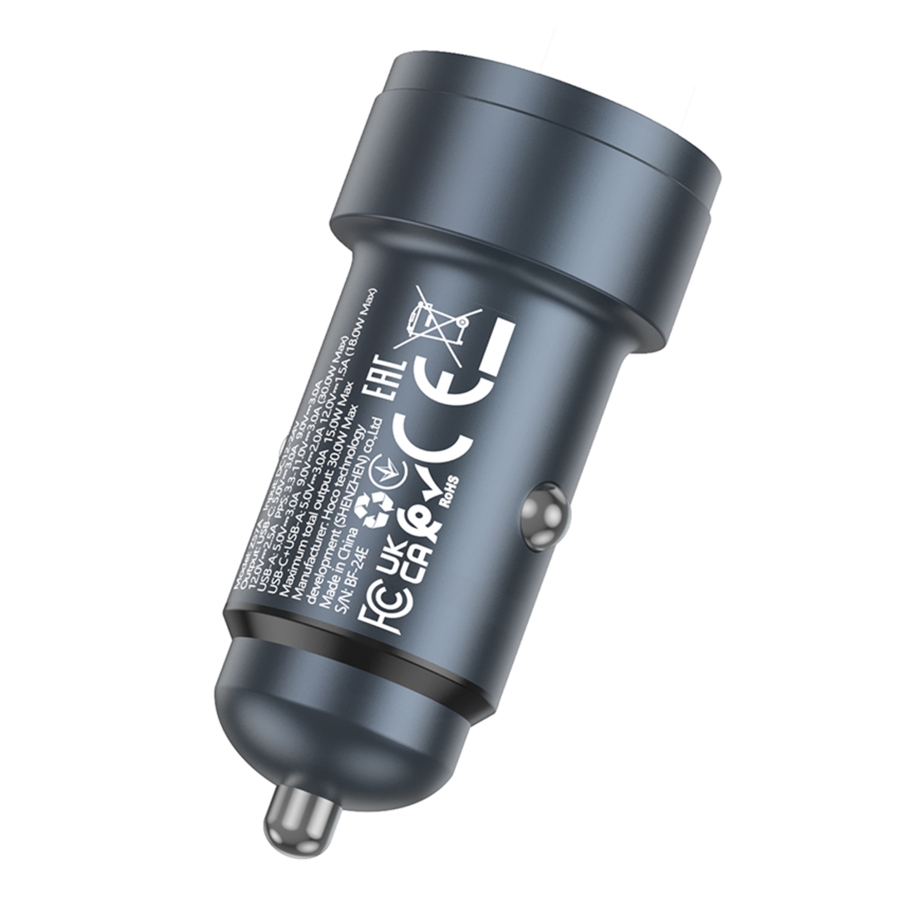 Автомобільний Зарядний Пристрій Hoco Z57A 1USB/1USB-C PD30W/QC3.0 - Зображення 5