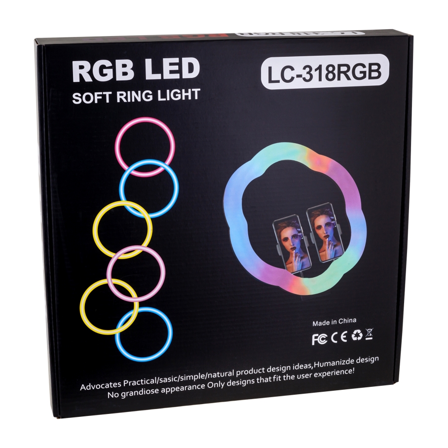 Лампа RGB LC-318(Flower Type) 33 cm - Зображення 2