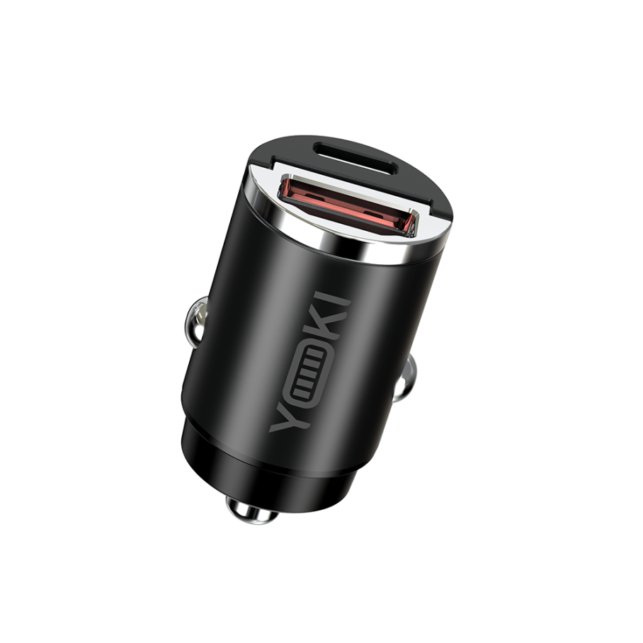 Авто Зарядний Пристрій YOKI IronNano YK-CCI65AC 1 Type-C + 1 USB PD&QC 65W