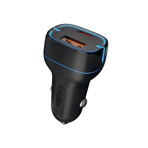 Авто Зарядний пристрій YOKI Led Series YK-C20 PD/QC 20W