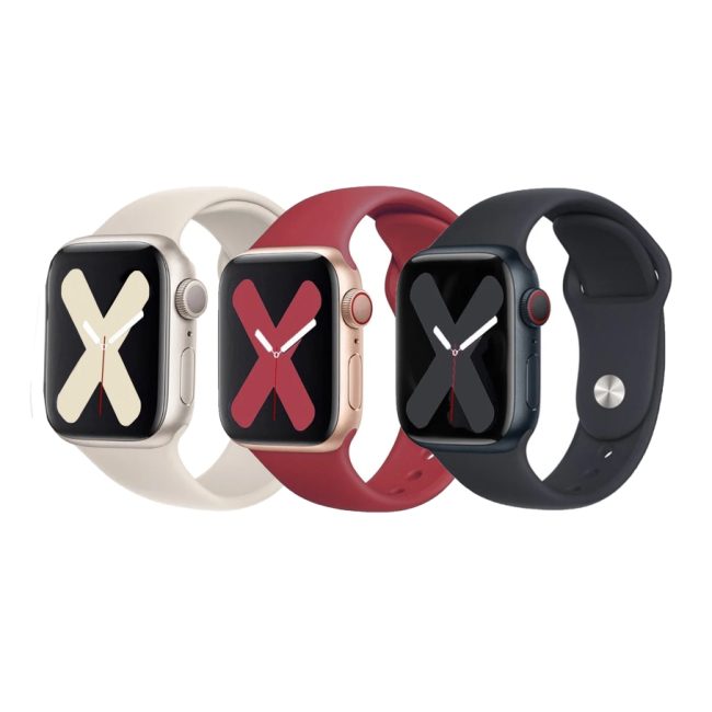 Ремінець для Apple Watch Band Silicone Two-Piece 42/44/45/49 mm