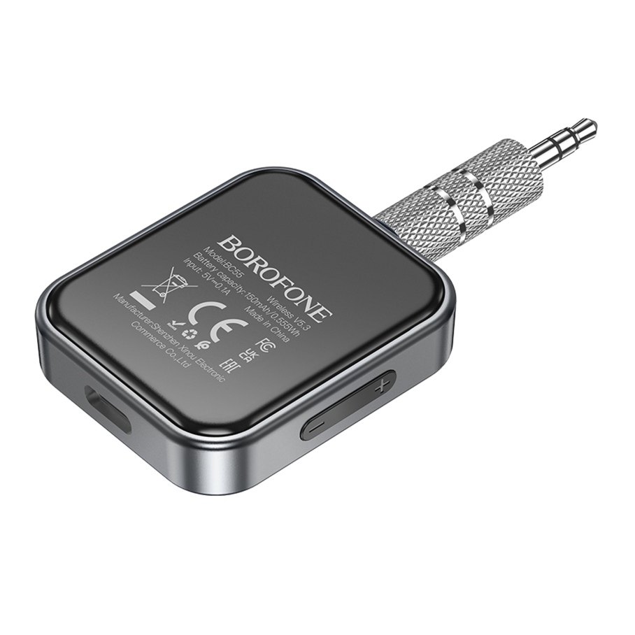FM-трансмітер Borofone BC55 AUX Receiver/Bluetooth 5.3/Battery 150mAh - Зображення 7