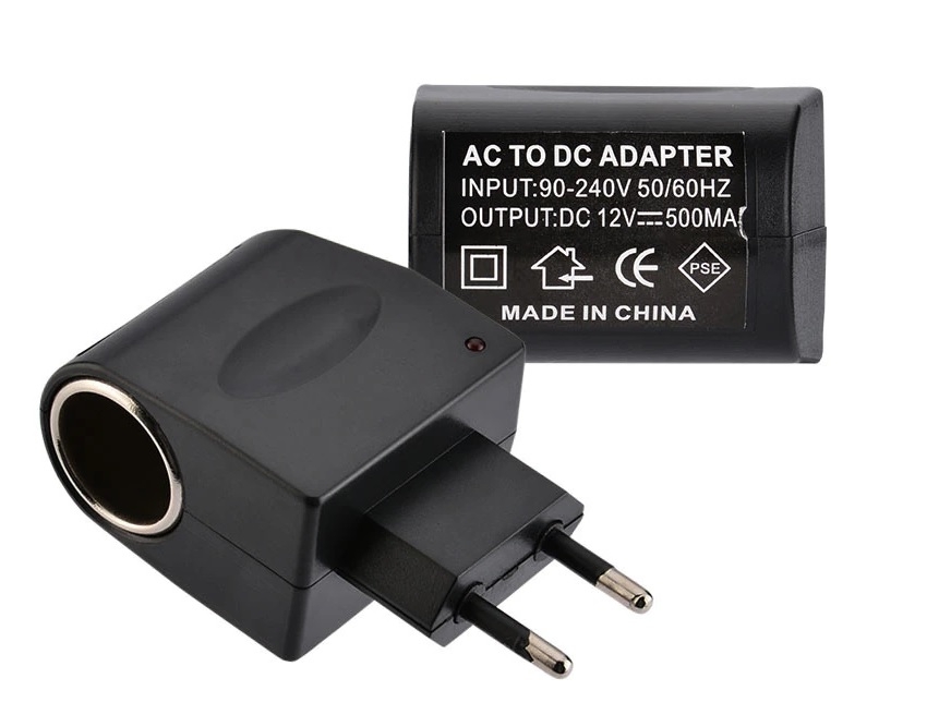 Перехідник 220V to АЗУ 12V (0.5A) Чорний