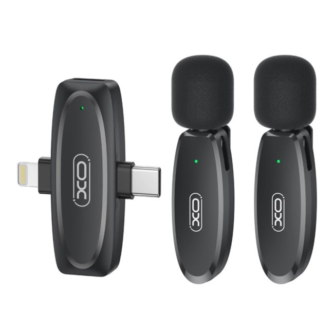 Мікрофон Петличний Бездротовий  XO MKF010 Twin Type-C+IP