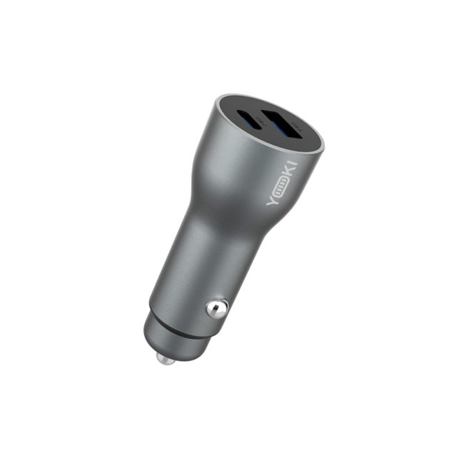 Авто Зарядний Пристрій Yoki SteelPlus YK-CCS52AC 1 Type-C + 1 USB PD&QC 52.5W