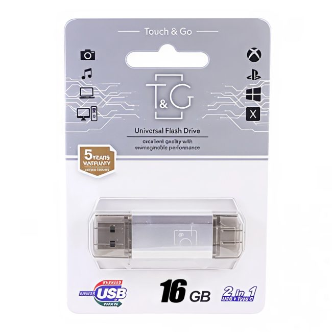 USB Flash Drive T&G 16gb USB/Type C 009