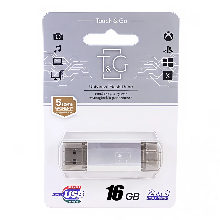 USB Flash Drive T&G 16gb USB/Type C 009