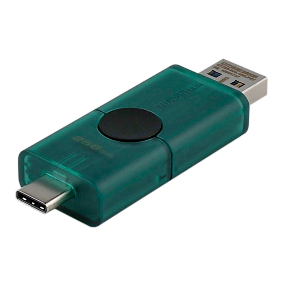 USB флеш-накопичувач 3.2 Kingston DT DuoG2 256gb USB-A + USB-C - Зображення 3