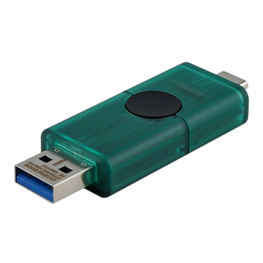 USB флеш-накопичувач 3.2 Kingston DT DuoG2 256gb USB-A + USB-C - Зображення 4