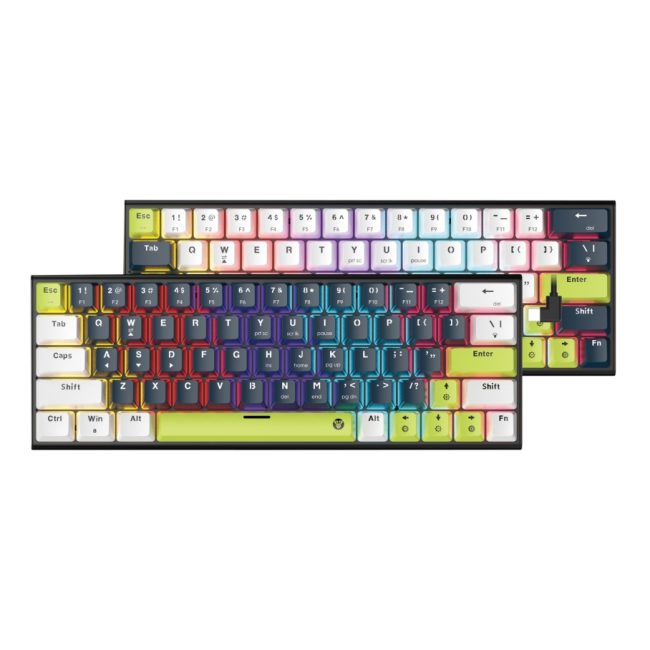 Клавіатура Ігрова FANTECH ATOM63 MK874V2 Mori Red Switch