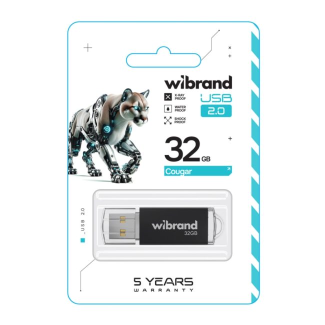USB флеш-накопичувач Wibrand 32gb Cougar