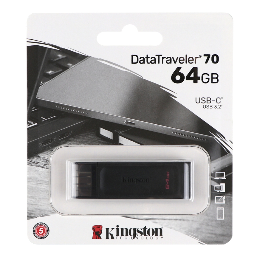 USB флеш-накопичувач 3.2 Kingston DT 70 64GB Type-C