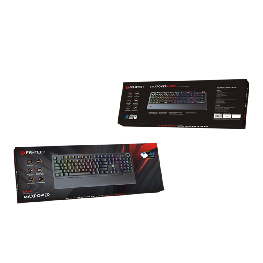 Клавіатура Ігрова FANTECH Max Power MK853V2 Red Switch - Зображення 2