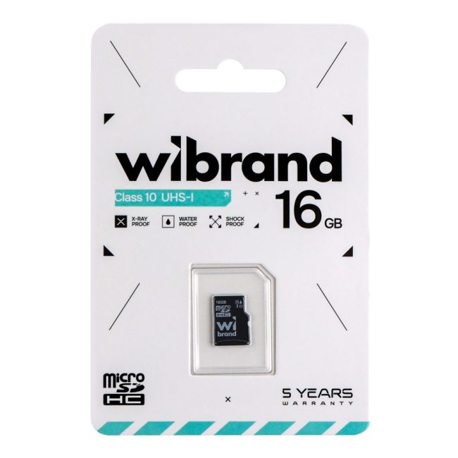 Карта Пам'яті Wibrand MicroSDHC 16gb UHS-1 10 Class