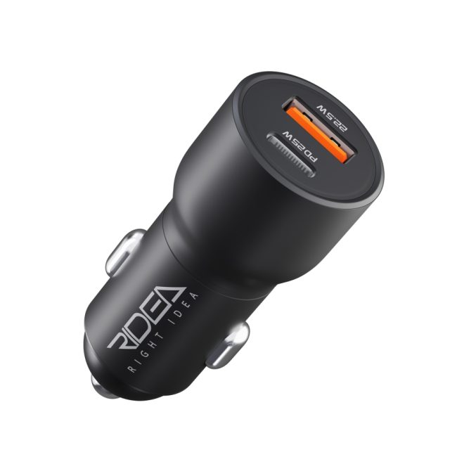 Автомобільний Зарядний Пристрій Ridea RCC-47110 QPow Pro 1USB/1USB-C PD/QC 47.5W