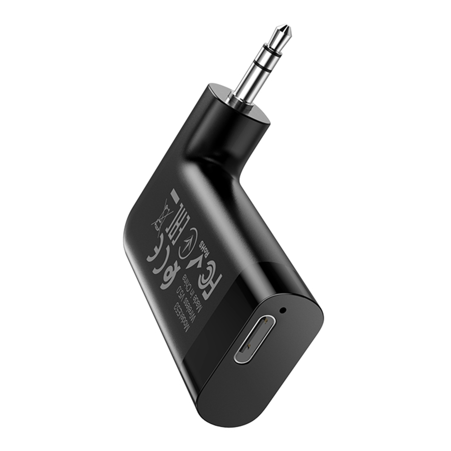 FM-трансмітер Hoco E53 AUX Receiver/Bluetooth 5.0/Battery 145mAh - Зображення 6